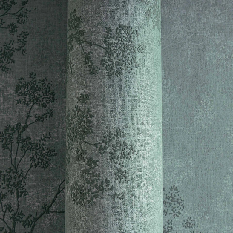 Papel pintado floral verde plantas moderno papel pintado no tejido verde oscuro dormitorio salón by A.S. Création 