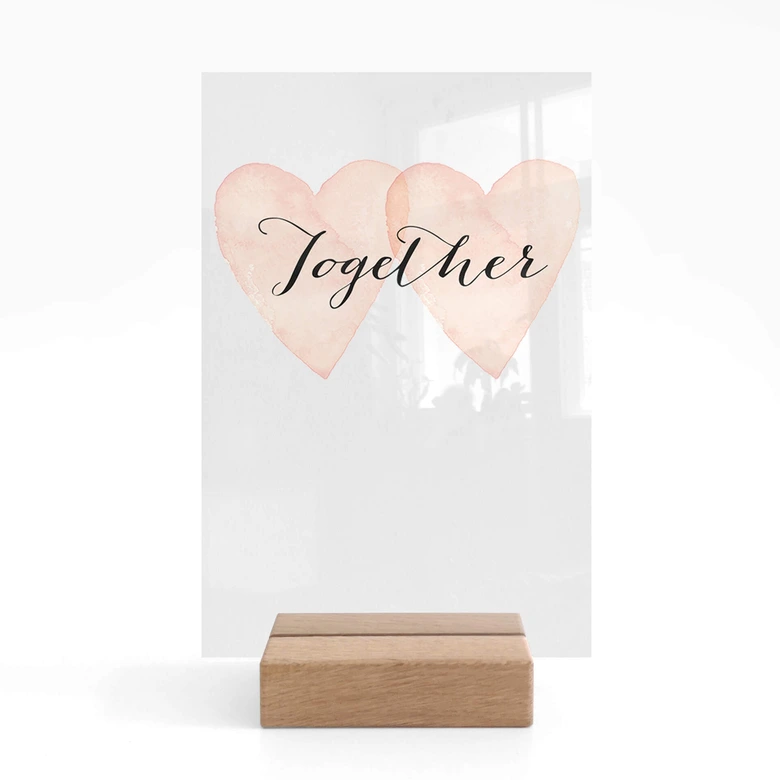 Tischaufsteller Confetti & Cream - Together 