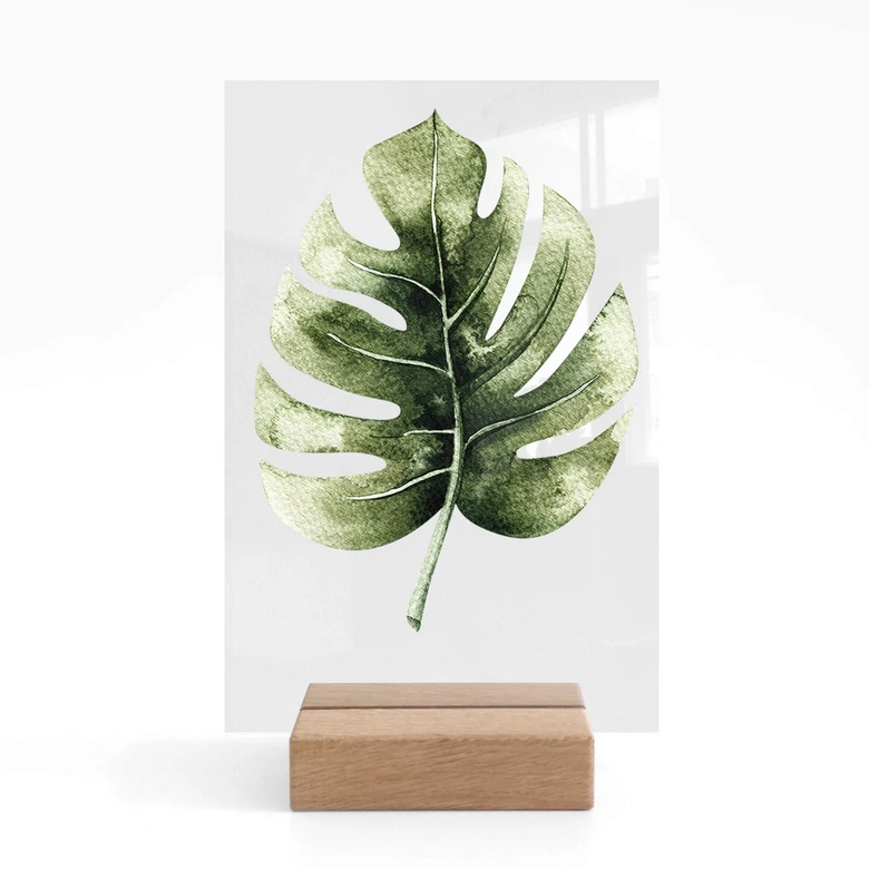 Tischaufsteller Kvilis - Monstera Leaf 