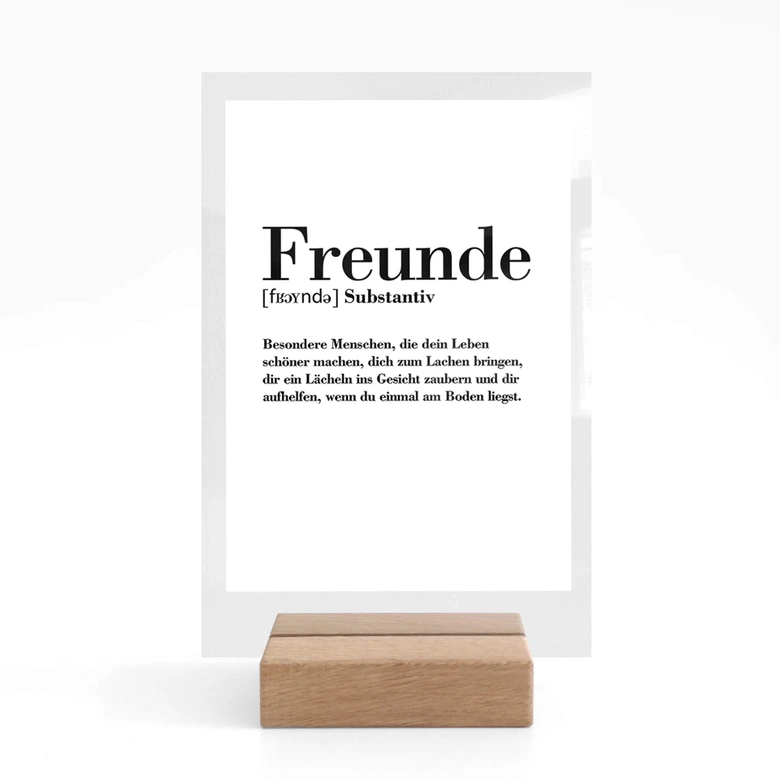 Tischaufsteller Grammatik - Freunde 