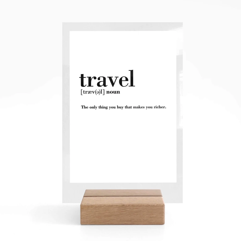 Acrylglas Tafeldecoratie Travel 