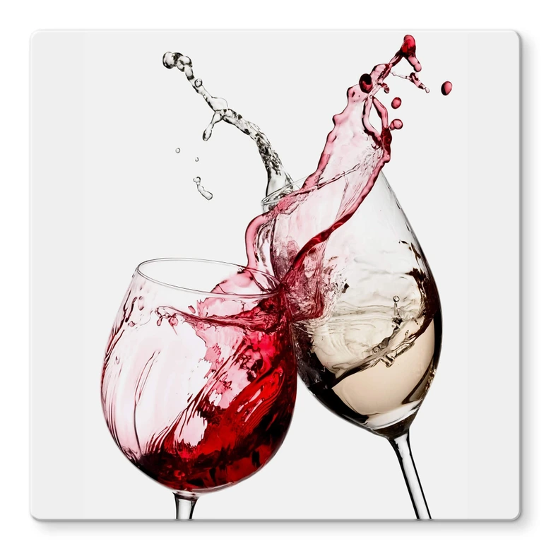 Ripiano in vetro - Bicchieri di vino 