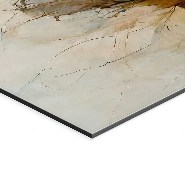 Wandbild Bouquet aus Trockenblumen - Treechild - Panorama - Alu-Dibond 