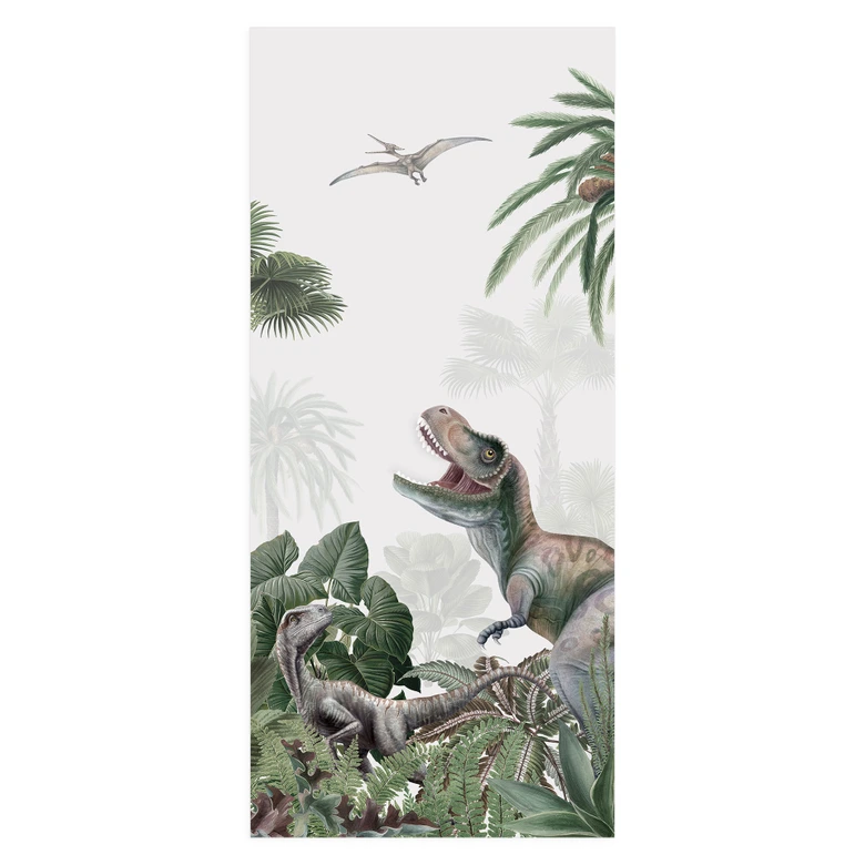 Türfolie Kinderzimmer - Abenteuer der Dinos - Kikki Belle - Selbstklebende Türdeko 