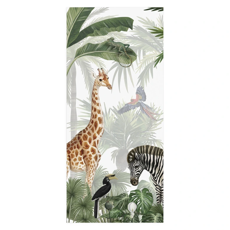 Jungle Jive door film - Kikki Belle - Self-adhesive door decoration 