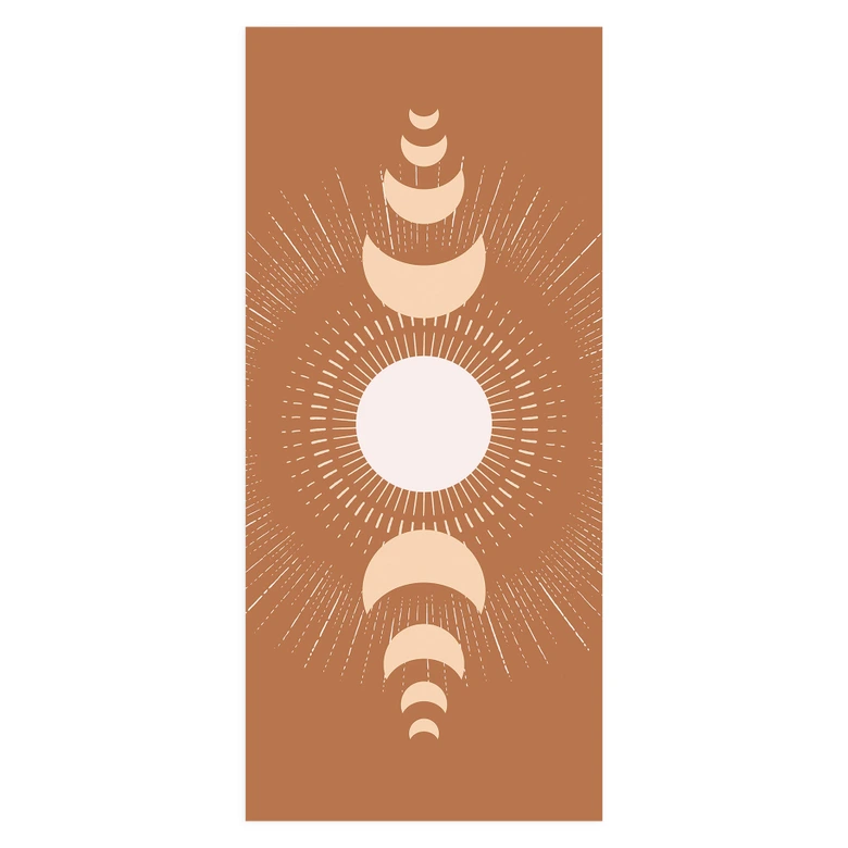 Door foil moon cycles sun and moon in harmony - KsanaKalpa - Self-adhesive door decoration 