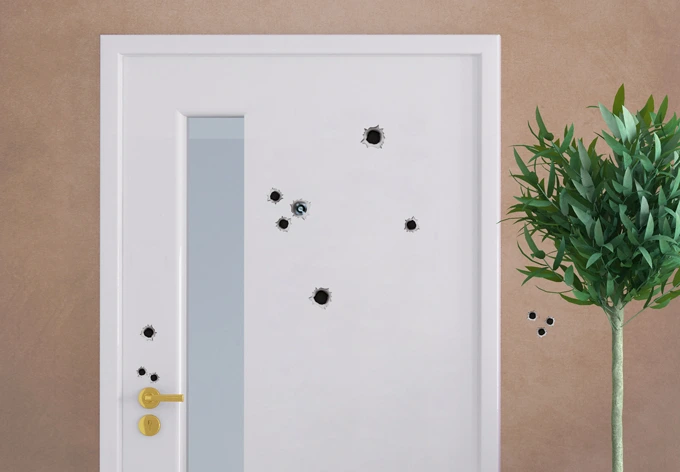 Bullet Holes  (11-parts) Wall sticker 