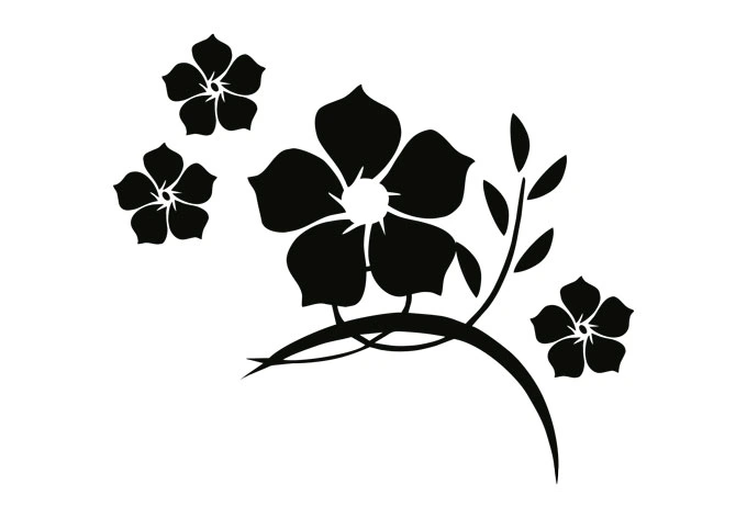 Jade Flower - Peep Hole Sticker 