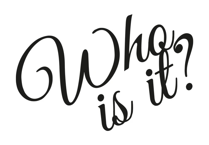 Peephole Sticker - Who is it? 