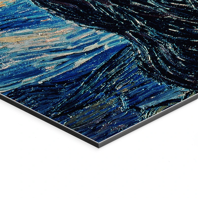 Wandbild van Gogh - Sternennacht 1889 - Alu-Dibond 