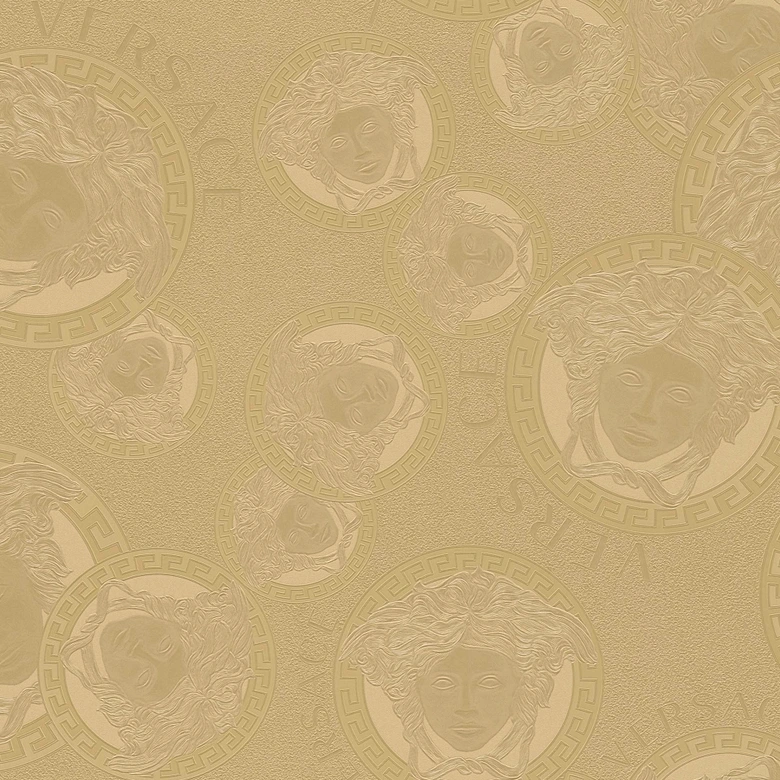 Versace tapet i guld non-woven tapet design stue luksus tapet 