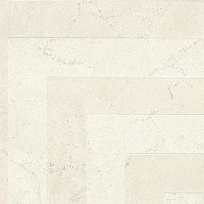 Versace non-woven wallpaper Greek meander graphic cream gray marble look modern luxurious 