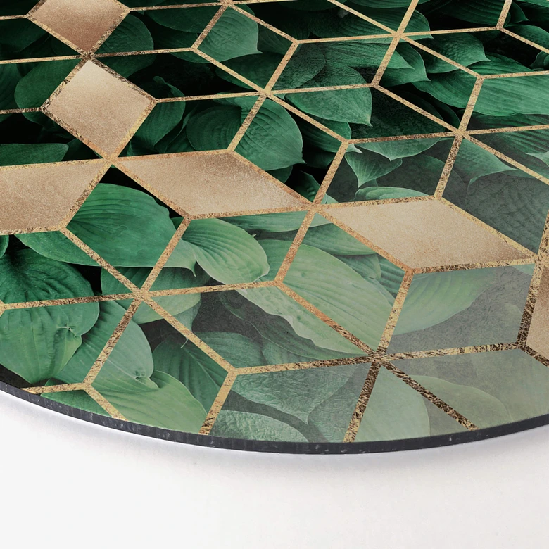 Alu-Dibond Fredriksson - Natur trifft Geometrie - Rund 
