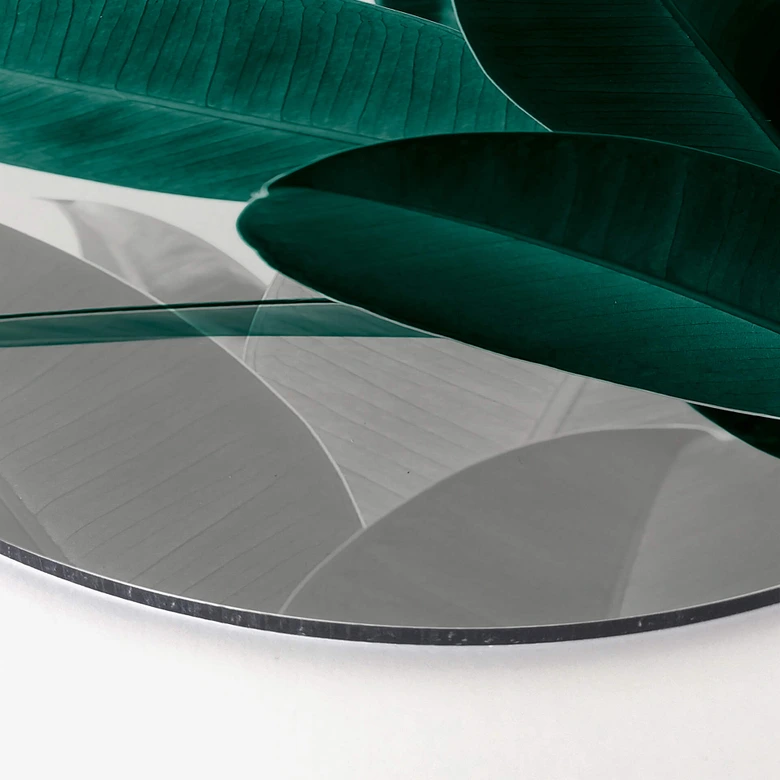 Alu-Dibond Sisi & Seb - Blätterspiele - Rund 