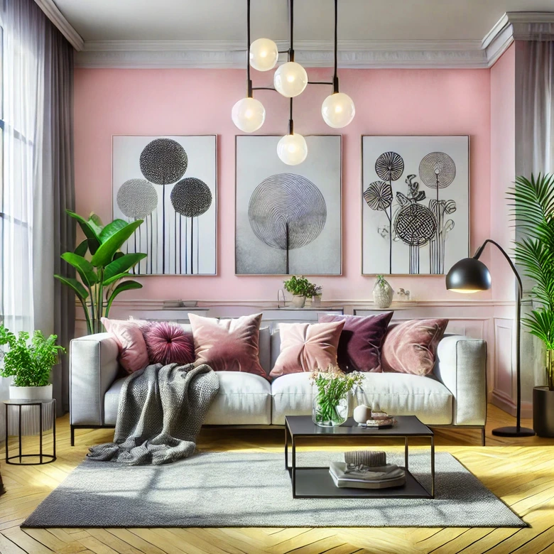 Rosa Wandfarbe matt | Innenfarbe in Top-Qualität | beruhigende und einladende Atmosphäre 