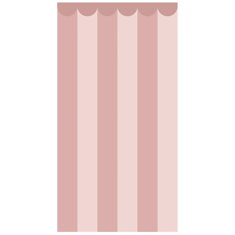 Wall panels Wall cladding self-adhesive pink striped with border 