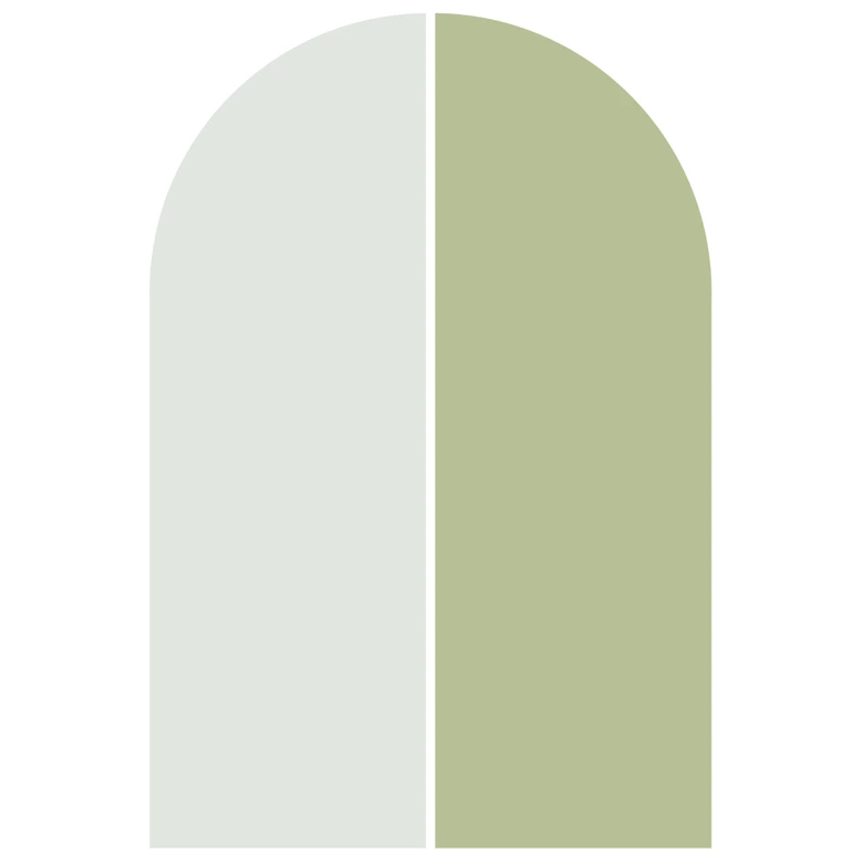 Wandtattoo Halbbögen (2er Set) - breit - pastellmint-pistazie 