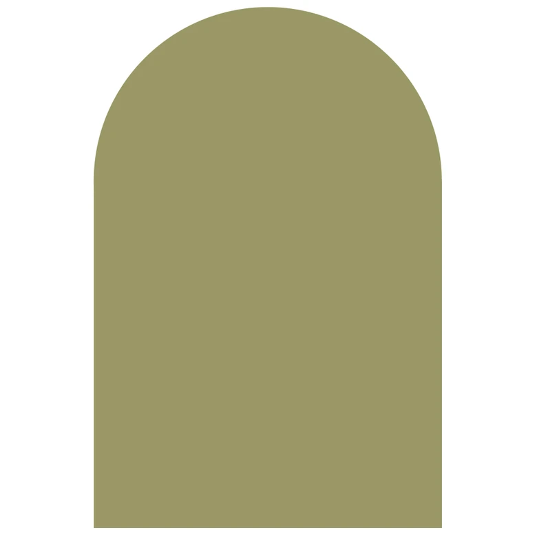 Wandtattoo Rundbogen breit - Khaki 