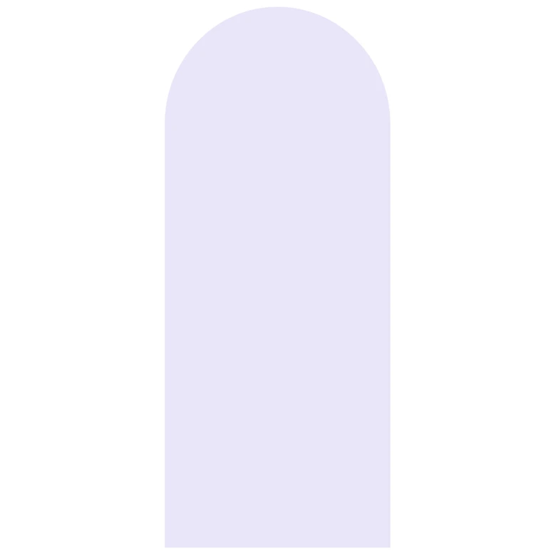 Wall Sticker Rund bue smal pastel lilla 