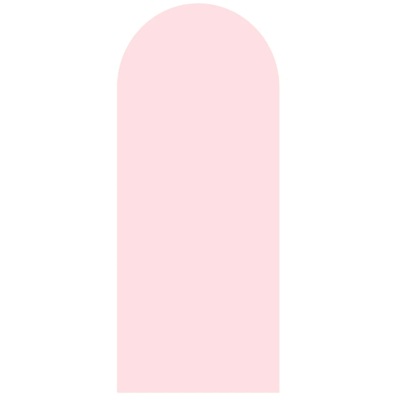 Sticker Mural Arc en plein cintre étroit Rosé 