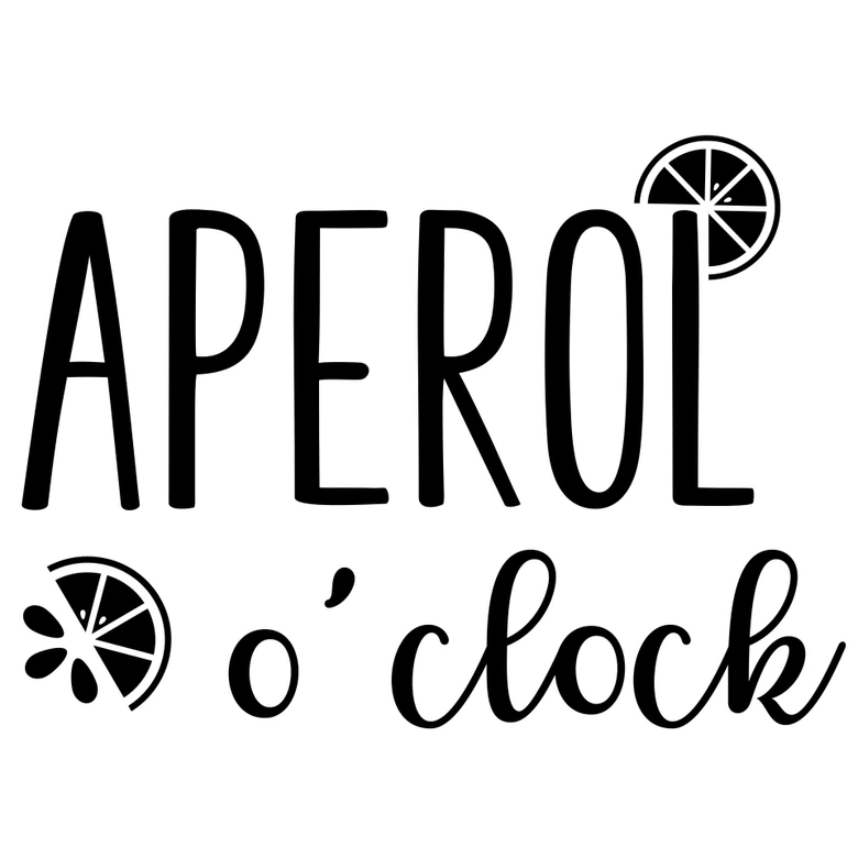 Wallsticker Aperol o'clock 