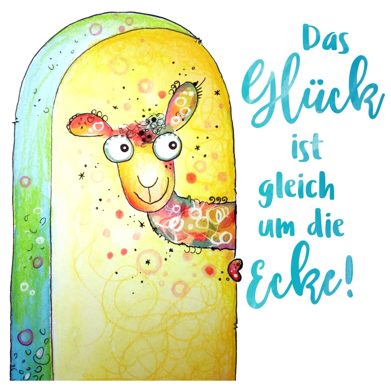 Wandtattoo Hagenmeyer - Das Glück ist gleich um die Ecke 