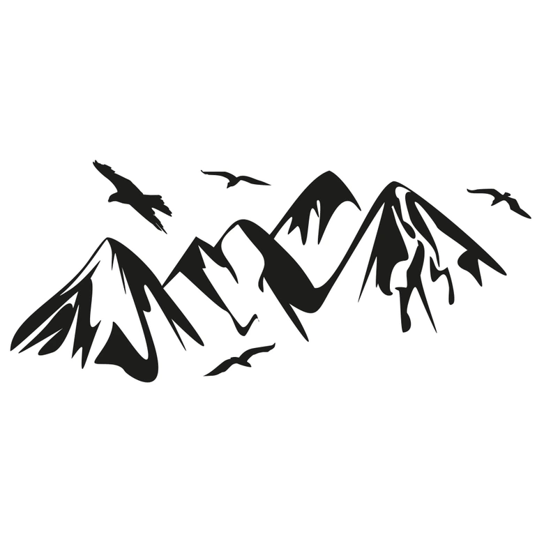 Wandtattoo Gebirge 