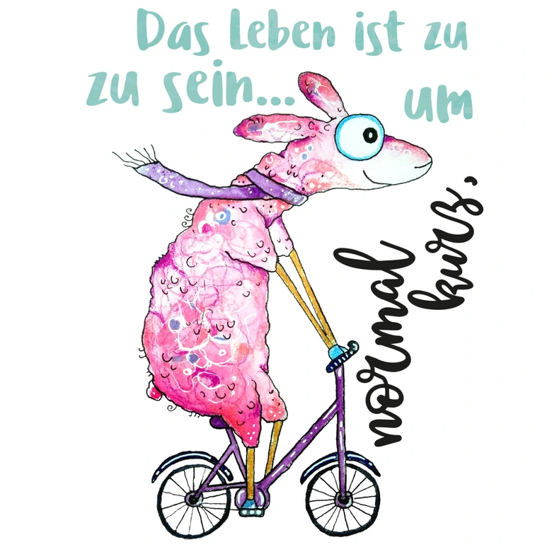 Wandtattoo Hagenmeyer - Das Leben ist zu kurz, um normal zu sein... 