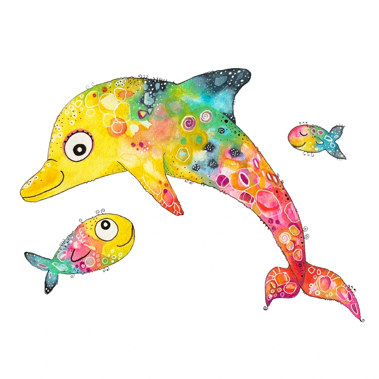 Wandtattoo Hagenmeyer - Delfin 