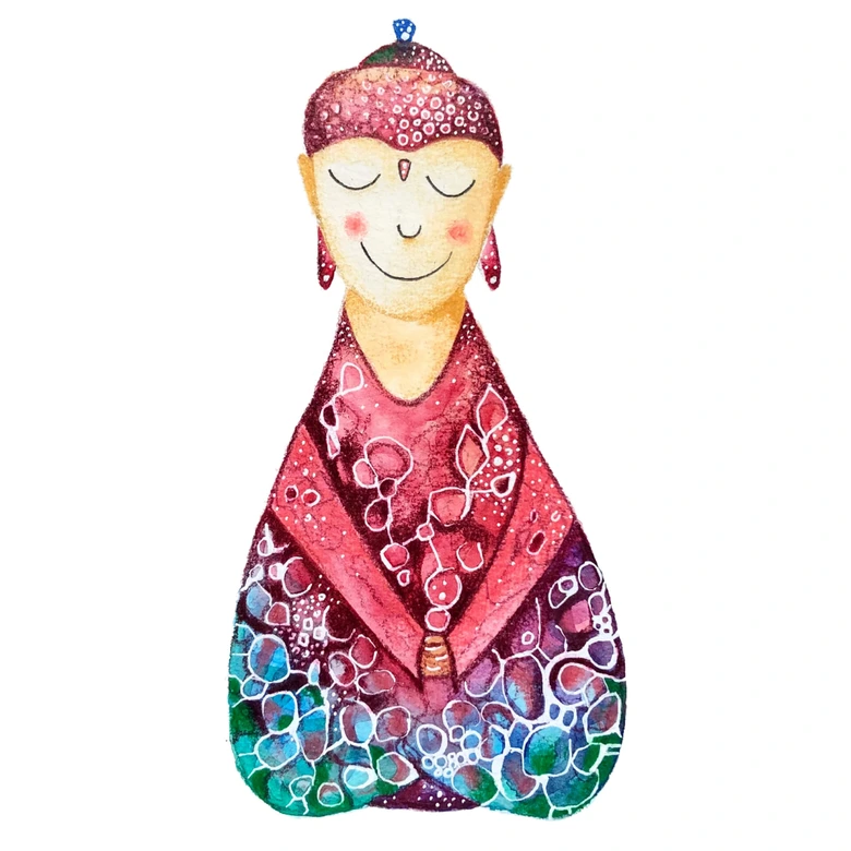 Wandtattoo Hagenmeyer - Happy Buddha 