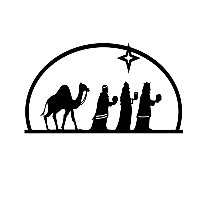 Wandtattoo Weihnachten - Heilige Drei Könige 