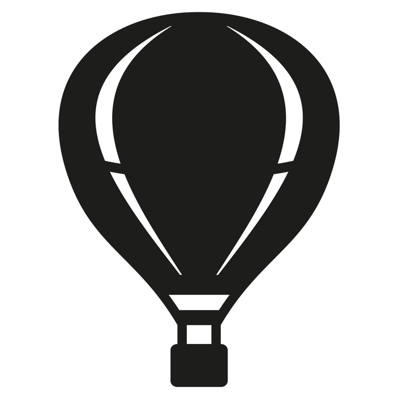 Wandtattoo Heißluftballon 