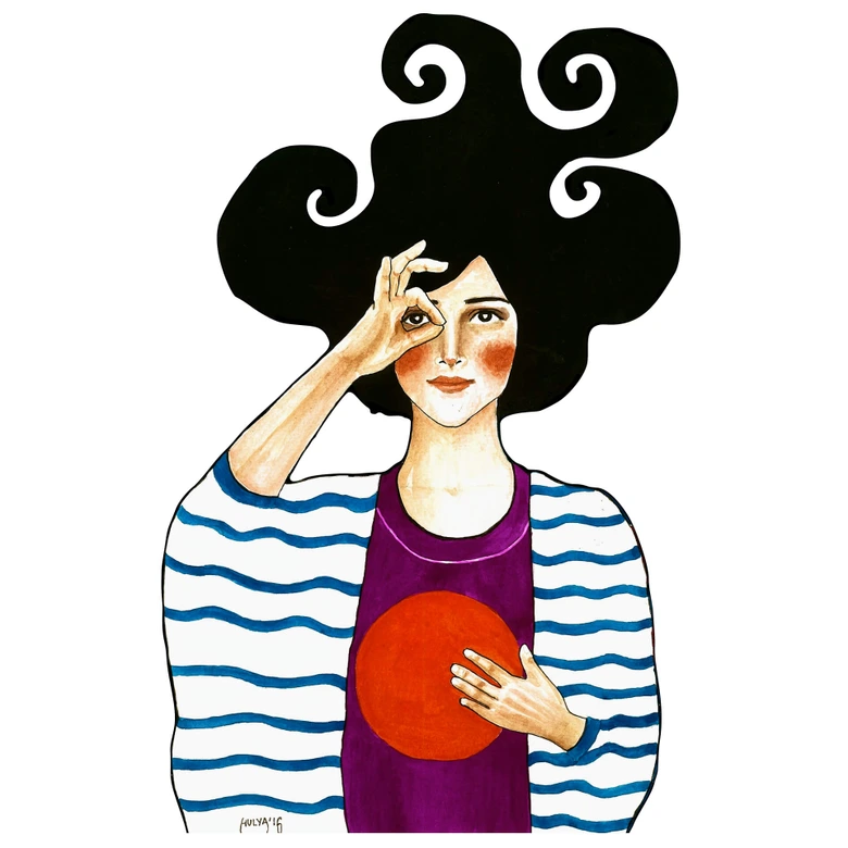 Adesivo murale Hülya - Sguardi 