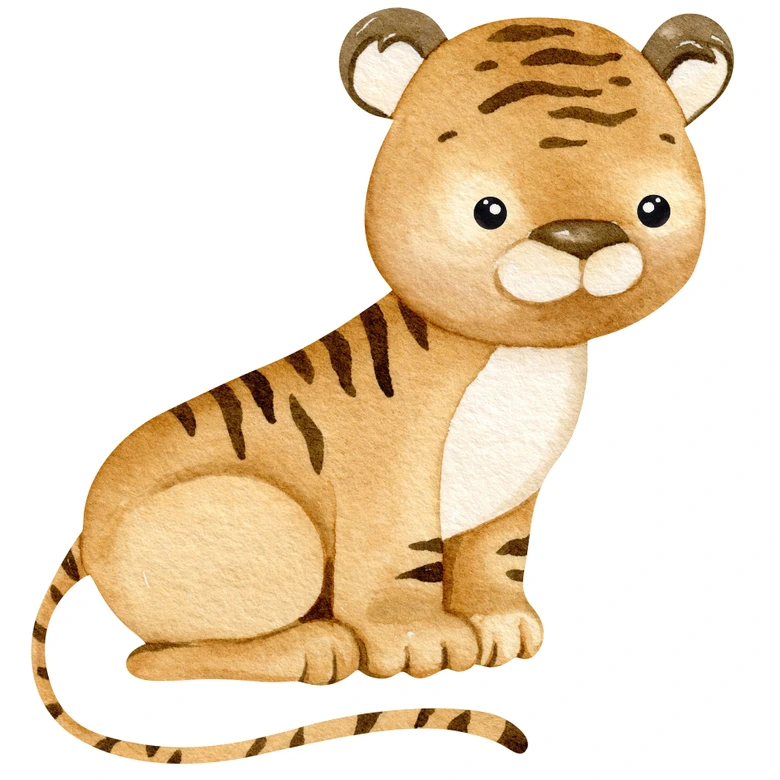 Sticker mural Petit tigre 