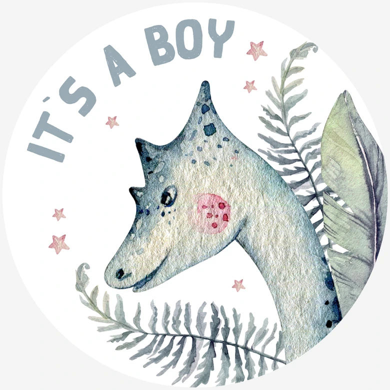 Zelfklevende Wandcirkel Kvilis - It's a Boy 