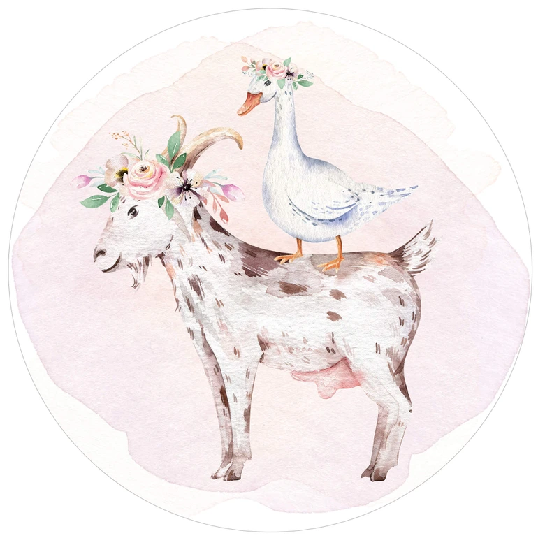 Zelfklevende Wandcirkel Kvilis - Samen op Stap 