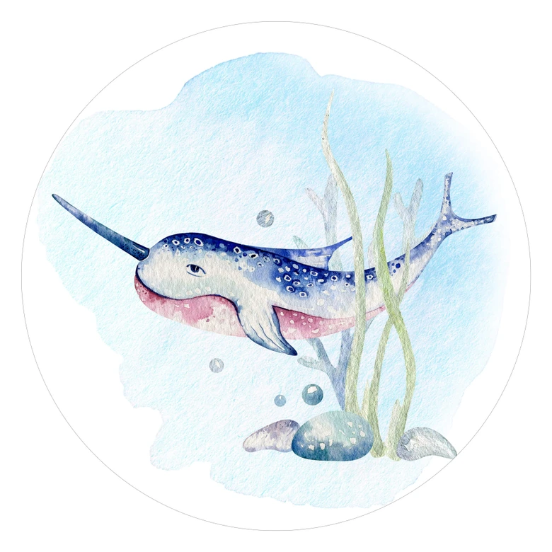 Sticker mural Kvilis - Espadon - Rond 
