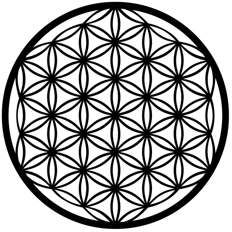 Wandtattoo Lebensblume 