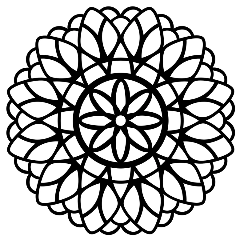 Wandtattoo Mandala Blume des Lebens 
