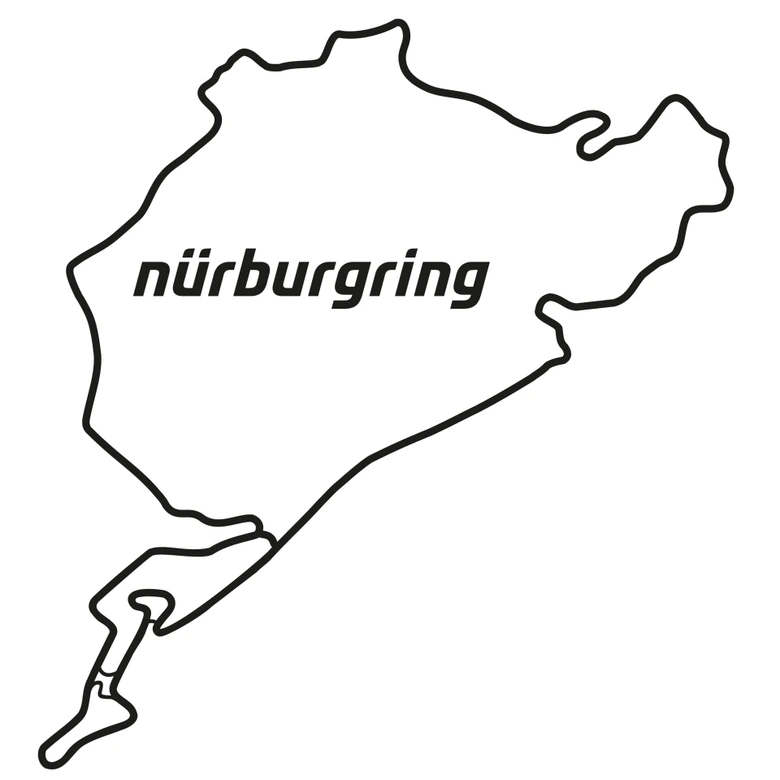 Wall sticker Nürburgring Silhouette 