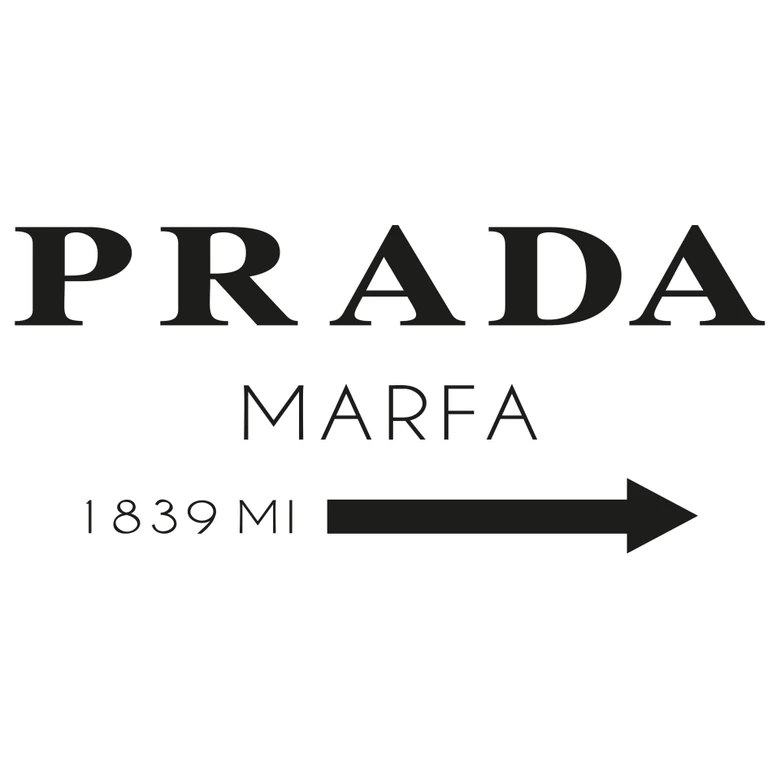 Wall sticker Prada Marfa 