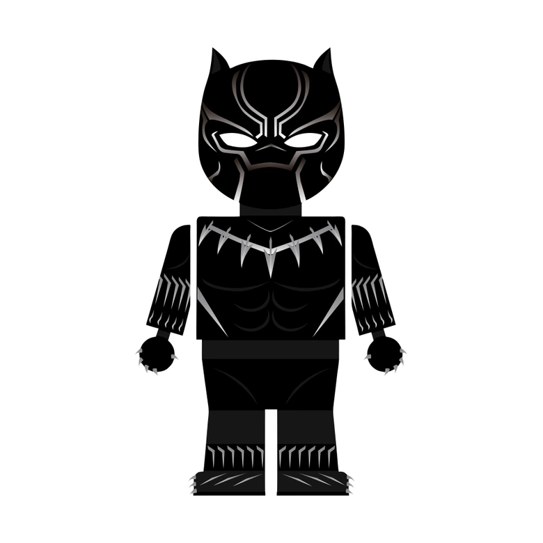 Muursticker Gomes - Black Panther 
