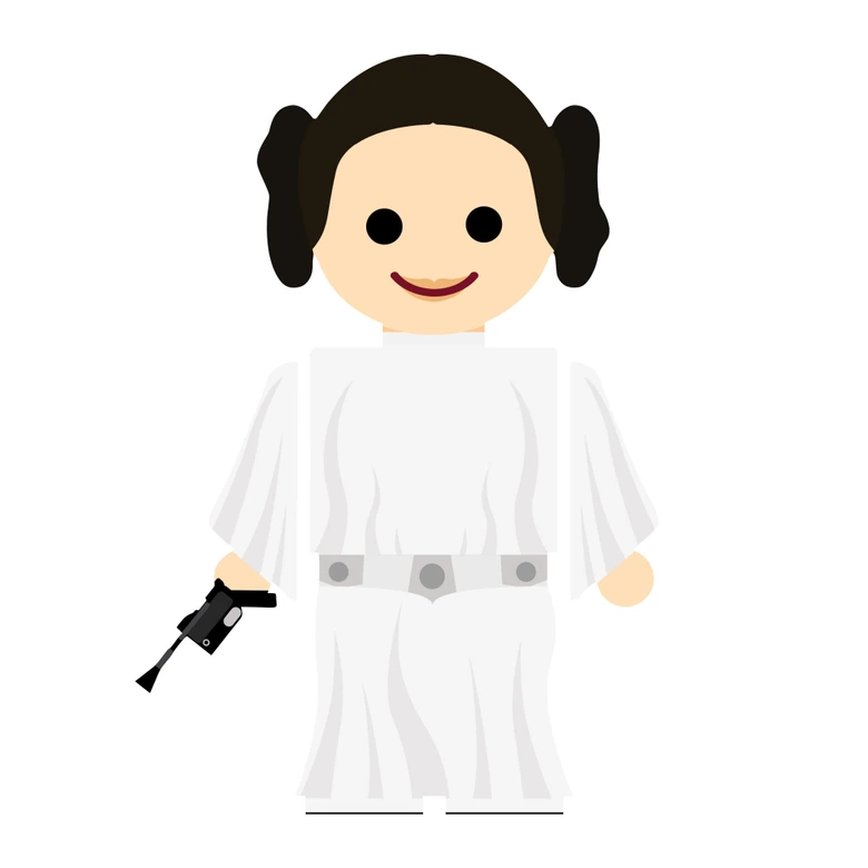 Wandtattoo Gomes - Princess Leia Spielzeug 