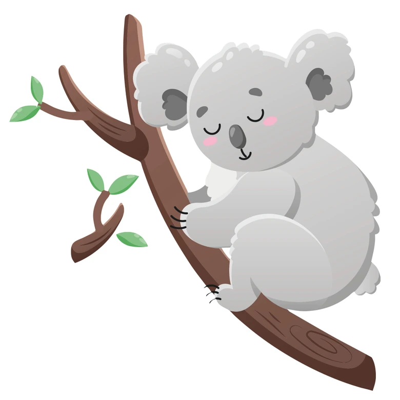 Wandtattoo Schlummernder Koala 