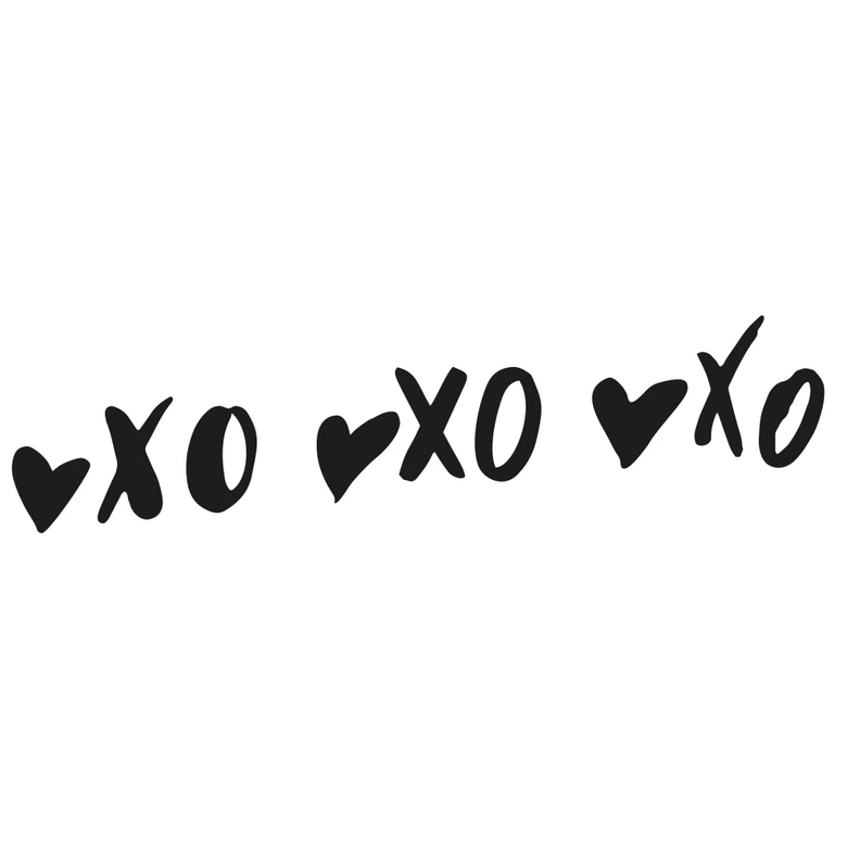 Wandtattoo Küsse und Umarmungen Symbole 