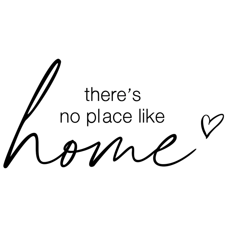 Muursticker There's no place like home  