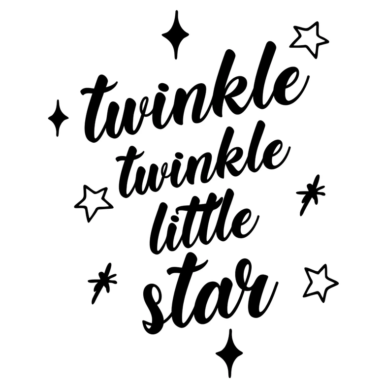 Wall sticker Twinkle Twinkle Little Star 