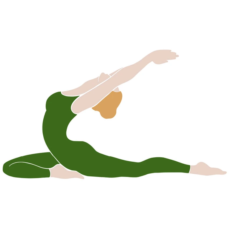 Wandtattoo - Yoga Taube 