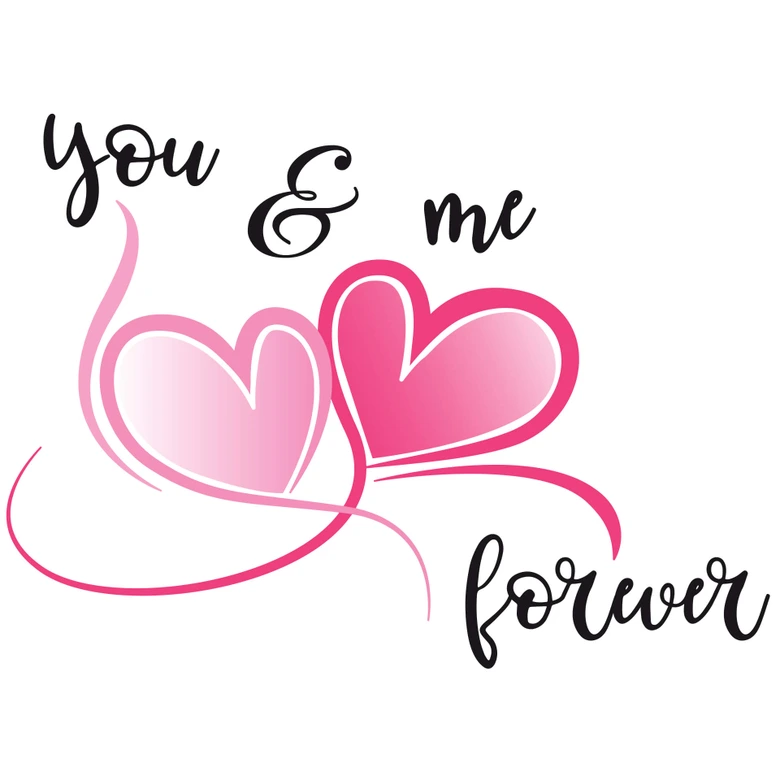 Wall sticker You and Me Forever 