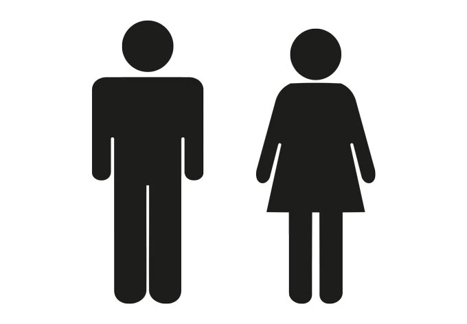 Restroom Couple 3 Wall sticker 